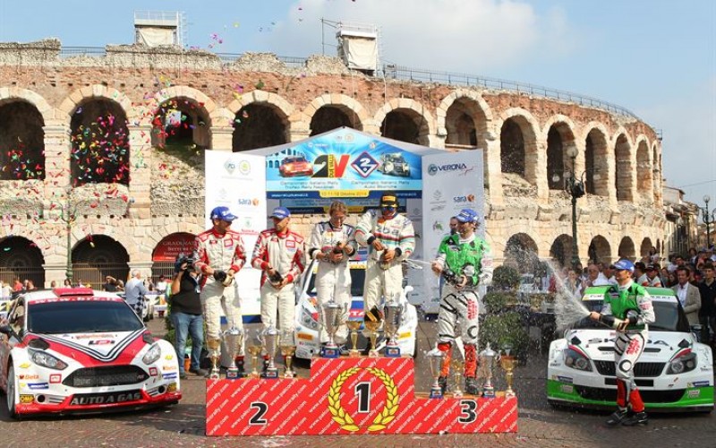 A Verona premiati i protagonisti delle serie tricolore rally 2014. Il 24 e 25 gennaio al Motor Circus di VeronaFiere saranno premiati tutti i Campioni delle massime serie tricolore rally