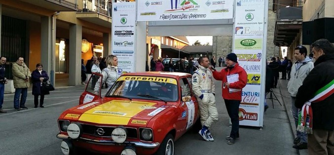 Alessandro Ancona e Daiana Darderi, su Opel Ascona B, vincono il 1° Rally Storico dell’Appennino
