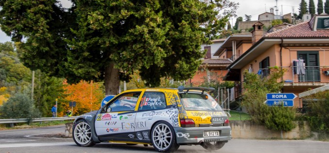 Emanuel Forieri al Rallye Elba su Renault Clio Maxi