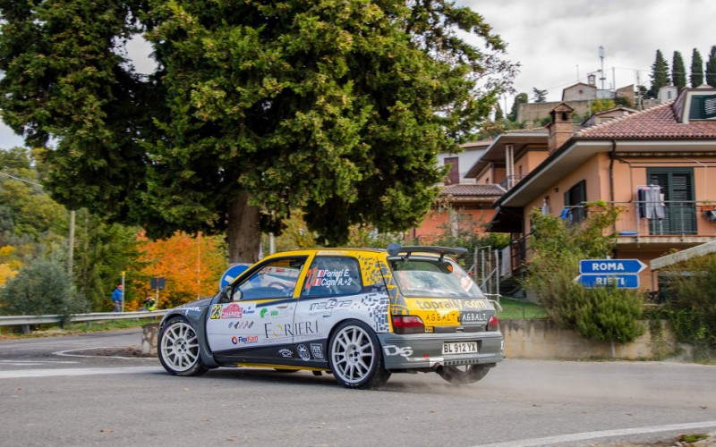 Emanuel Forieri al Rallye Elba su Renault Clio Maxi