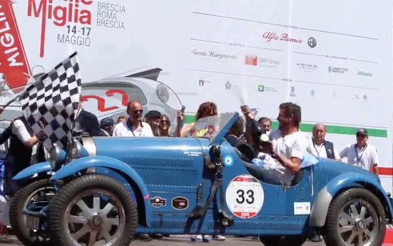 Mille Miglia 2015: vincono gli argentini Juan Tonconogy e Guillermo Berisso, su Bugatti T 40 del 1927