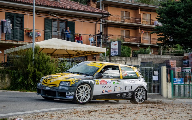 Emanuel Forieri al via del Rally Alta Val di Cecina