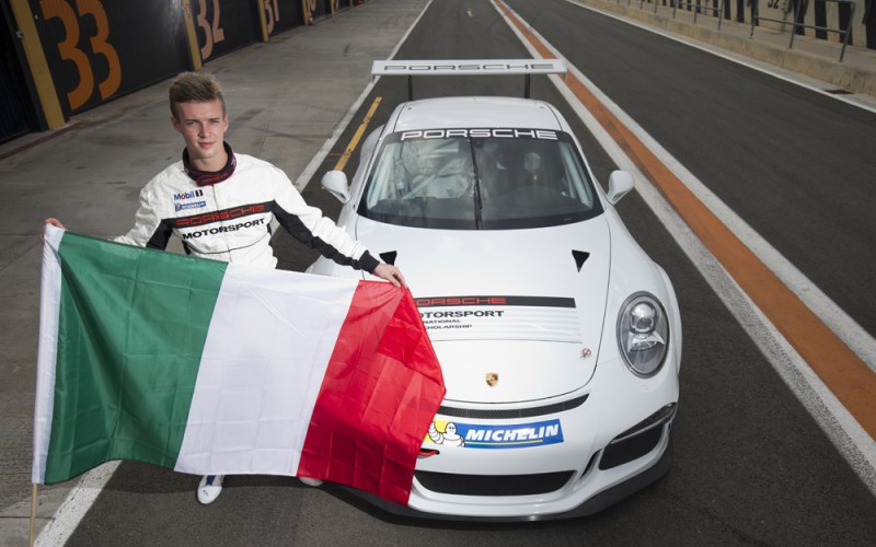 Matteo Cairoli vince la selezione per la ricerca di talenti e si assicura la partecipazione alla Porsche Mobil 1 Supercup