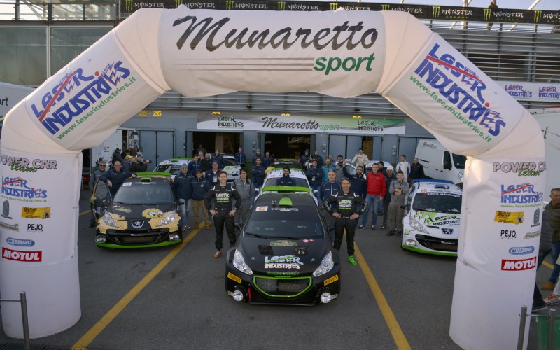 Fabio Babini secondo in classe R5, al debutto con la Peugeot 208 T16 R5, al Monza Rally Show