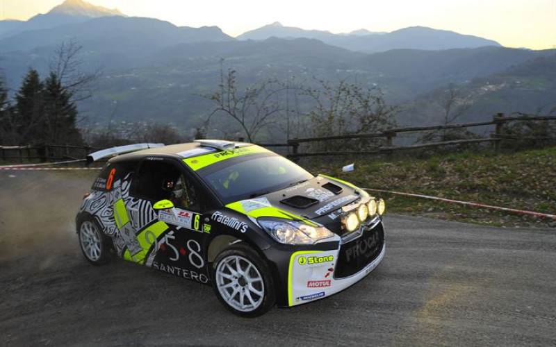 Buon esordio con la Citroen DS3 R5 per Ciava e Michi alla gara d’apertura del Campionato Italiano Rally
