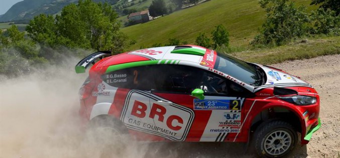 Giandomenico Basso e Simone Campedelli al via del 44° Rally di San Marino