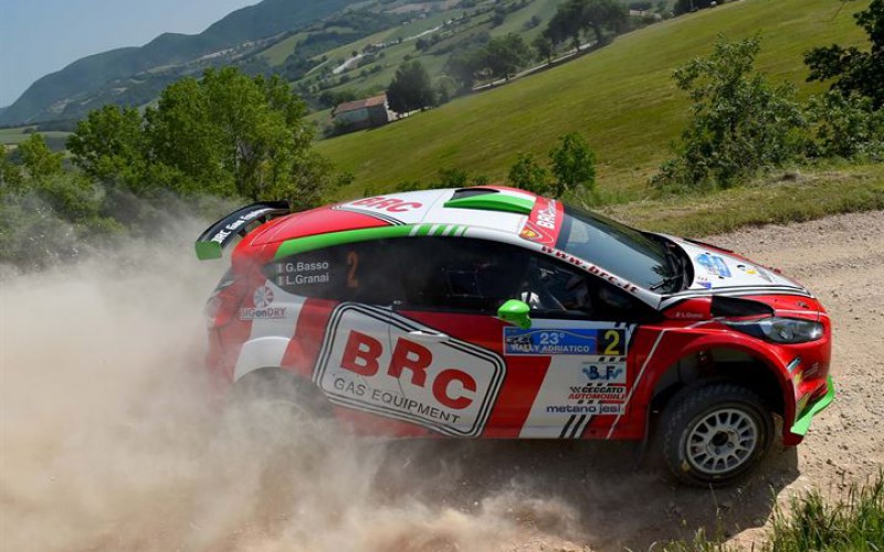 Giandomenico Basso e Simone Campedelli al via del 44° Rally di San Marino