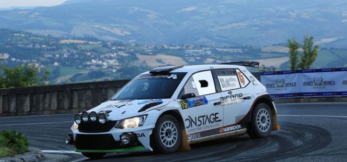 Luca Hoelbling sul podio del Trofeo Rally Terra al 44° Rally San Marino