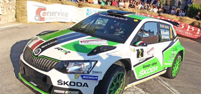 Importante podio per la SKODA Fabia R5 di Scandola e D’Amore al Rally Friuli Venezia Giulia