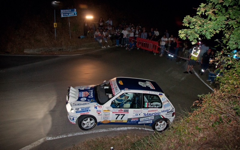 Gabriele Catalini “sugli scudi” a Reggello: e’ lui il nuovo leader del Trofeo Rally Automobile Club Lucca