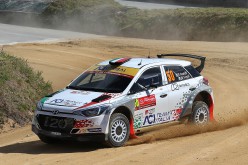 Fabio Andolfi e Manuel Fenoli  al via del 51° Rally di Portogallo nel WRC 2