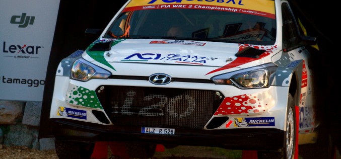 Fabio Andolfi al via al Rally Catalunya Costa Daurada