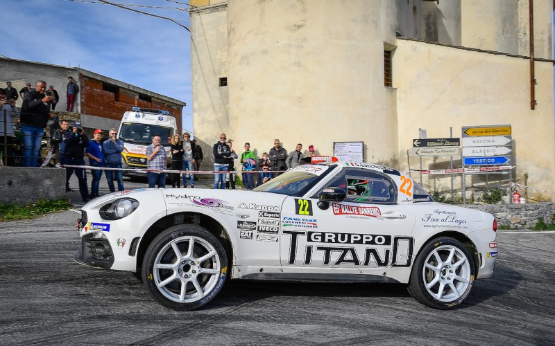 A Christopher Lucchesi anche il secondo round dell’Abarth 124 rally Selenia International Challenge a Sanremo