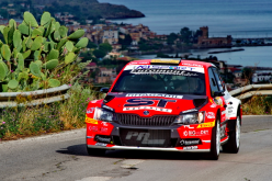 Rudy Michelini in attacco al Rallye Elba
