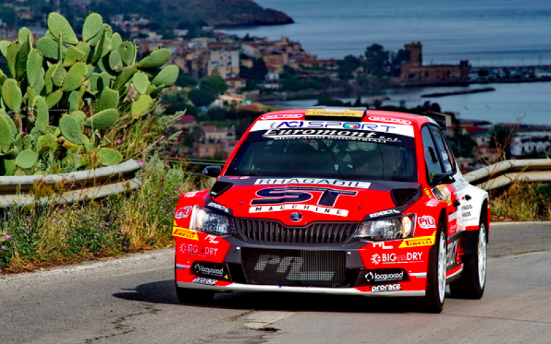 Rudy Michelini in attacco al Rallye Elba