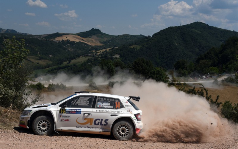 Daniele Ceccoli e Piercarlo Capolongo, Skoda Fabia R5, vincono il 46°San Marino Rally
