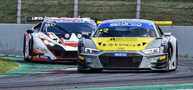 Mugello, Ferrari-Agostini (Audi R8 LMS) si aggiudicano il titolo assoluto del Campionato Italiano Gran Turismo Sprint